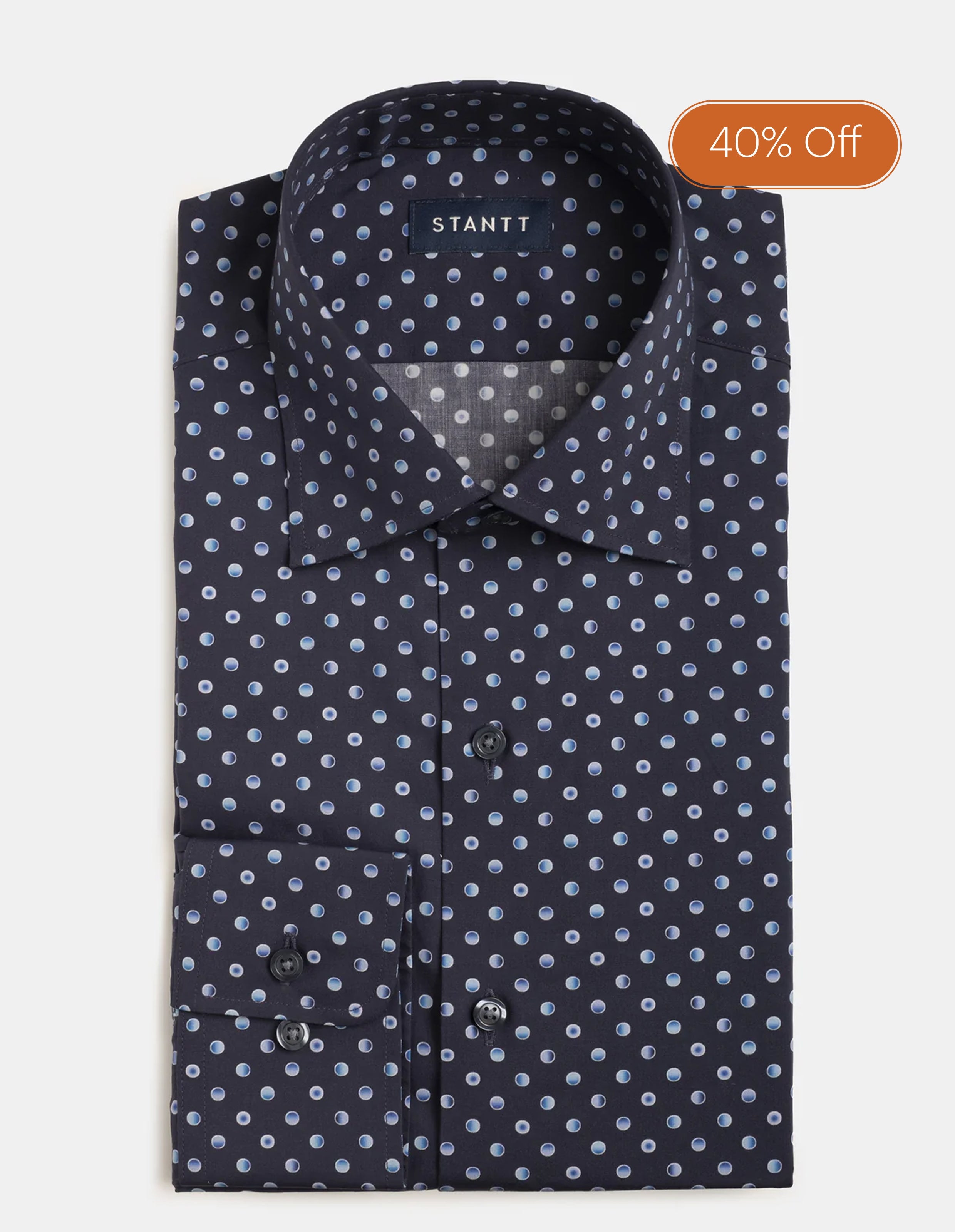 Playful Navy Dot Print