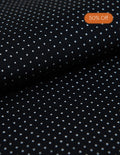 Navy Pin Dot Print