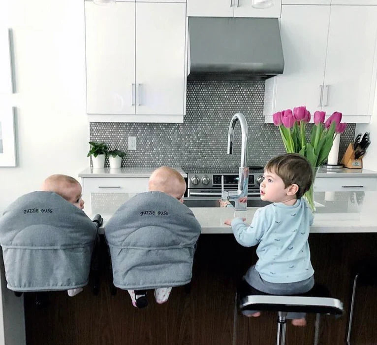 Guzzie + Guss Perch Hanging High Chair - Salt & Pepper