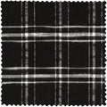 Black Slubbed Twill Check