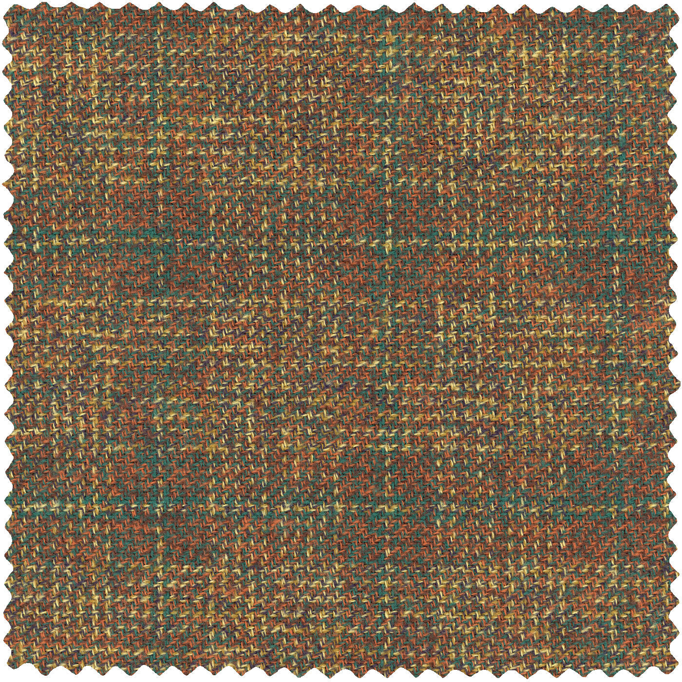 Brown Brushed Cotton Tweed