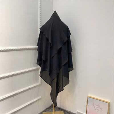 Three Layer Chiffon Khimar