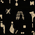Rubbings Wallpaper - Black