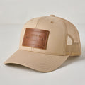 Magnolia Khaki Leather Patch Hat