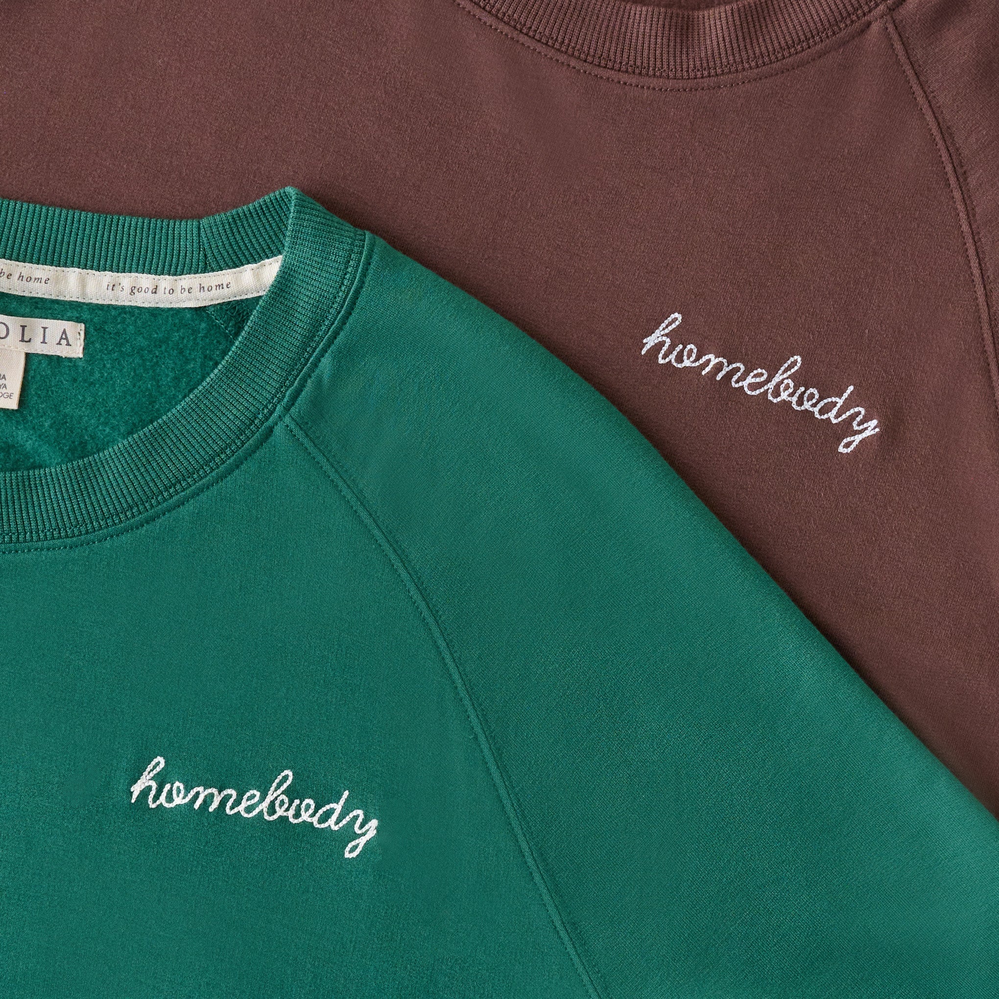 Homebody Posy Green Crewneck Loungewear Set