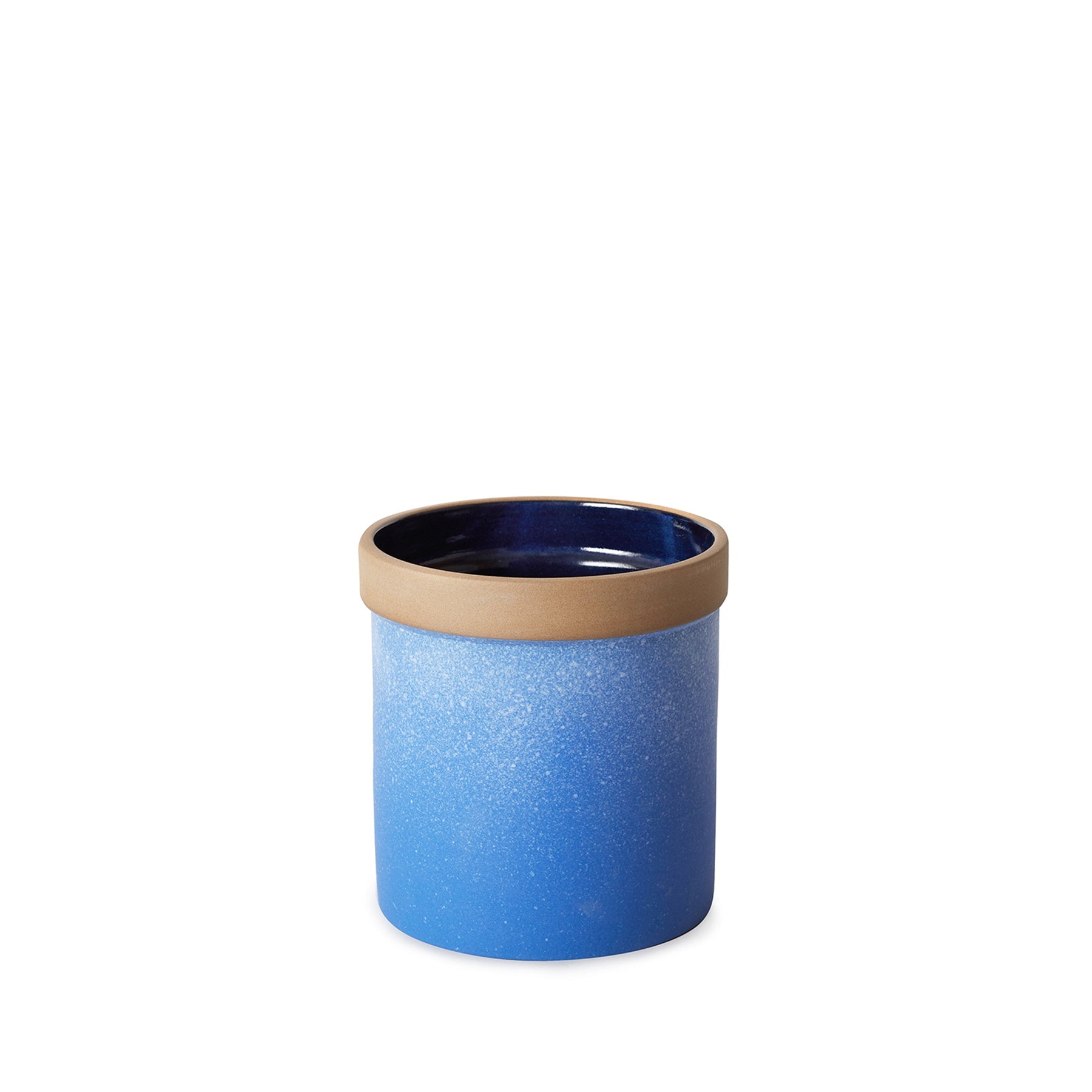 Utensil Crock in Shell and Dark Moon