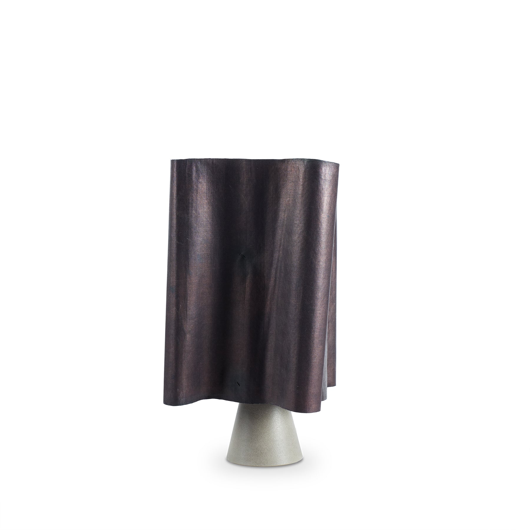 Small Cone Lamp with Indigo Shade
