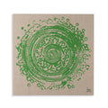 Vintage Tile Stretched Canvas Print in Evergreen