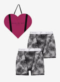 His & Hers Bouquet Lace Boxer Gift Set