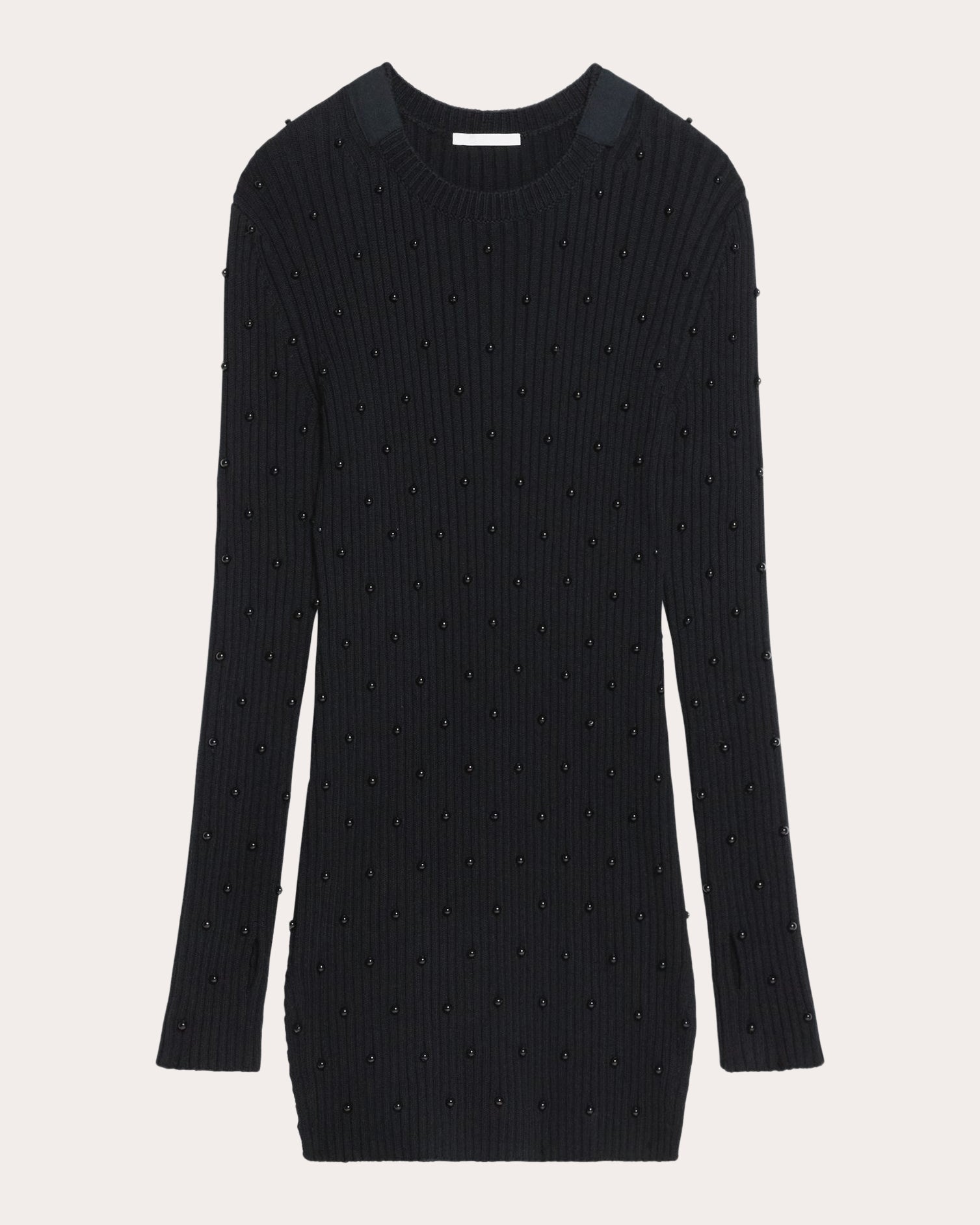 Embellished Sweater Mini Dress