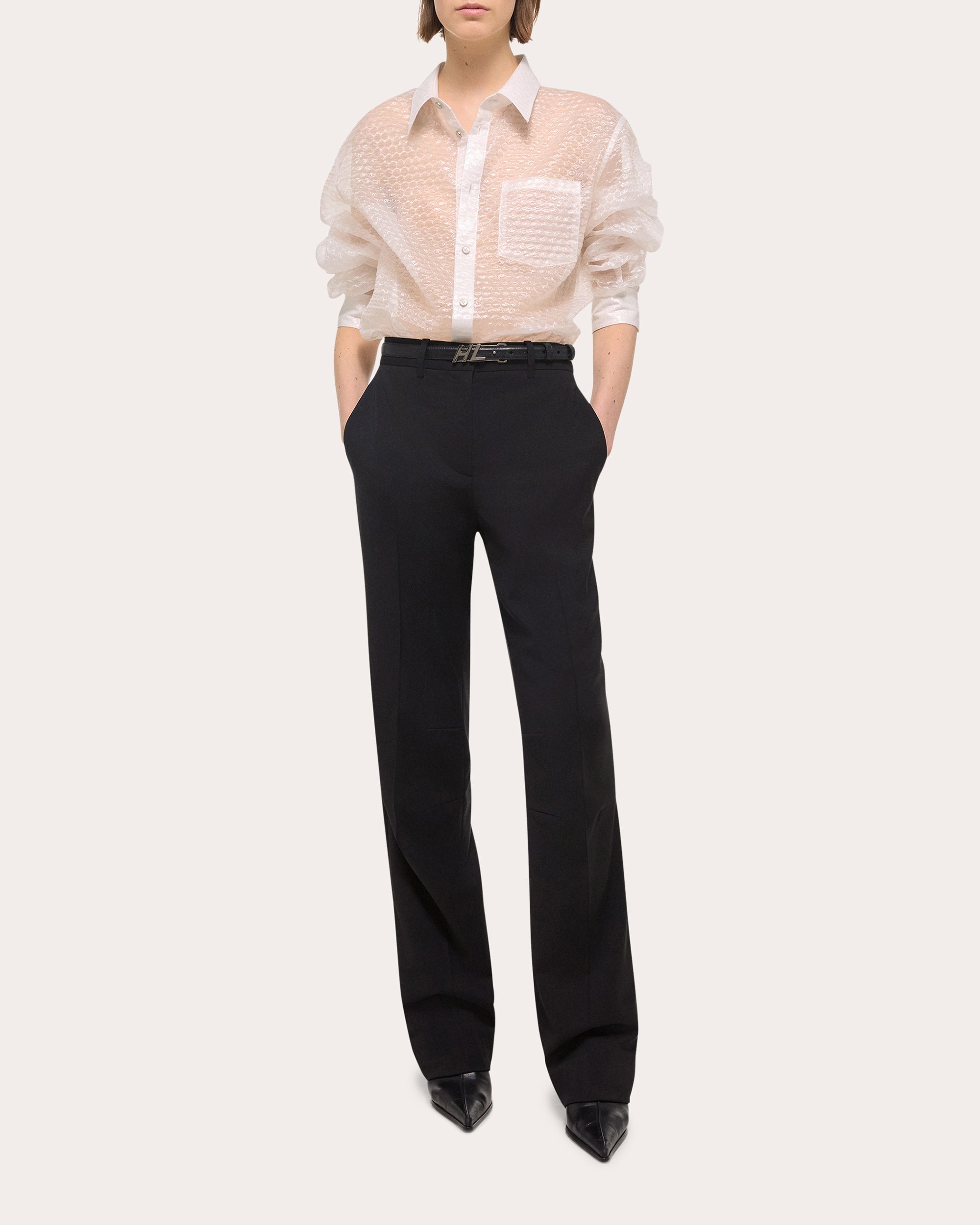 Textured Woven Jacquard Shirt