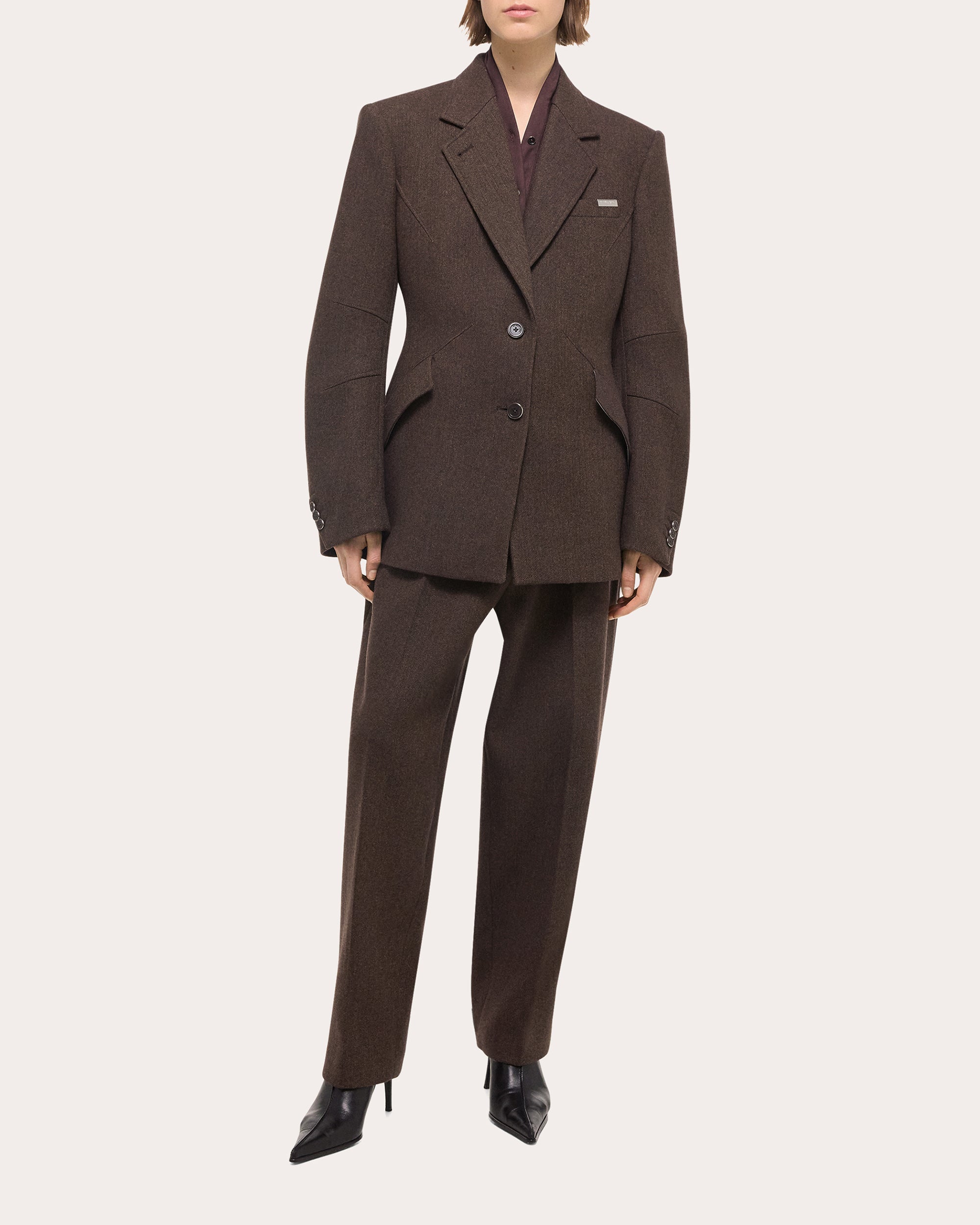Apex Sculpted Wool-Twill Blazer