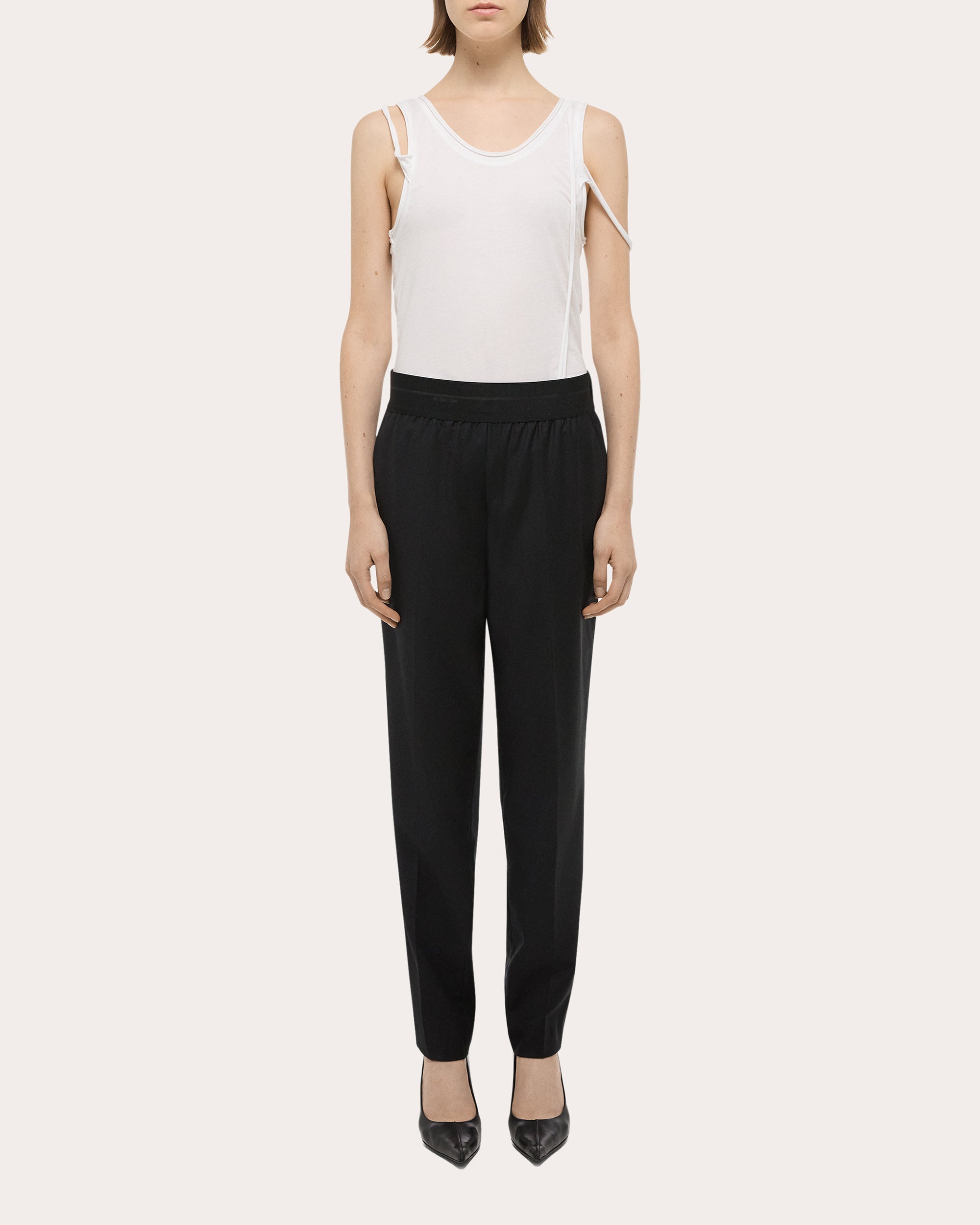 Tapered Wool-Twill Pants