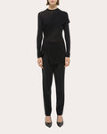 Jersey Protection Long-Sleeve Wrap Top