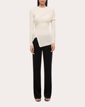 Protection Asymmetric Draped Jersey Top