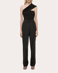 Sheer Organza Straight-Leg Car Trousers