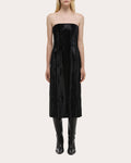Faux Pony Hide Midi Dress