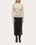 Plush Wool Cashmere Twisted Sweater
