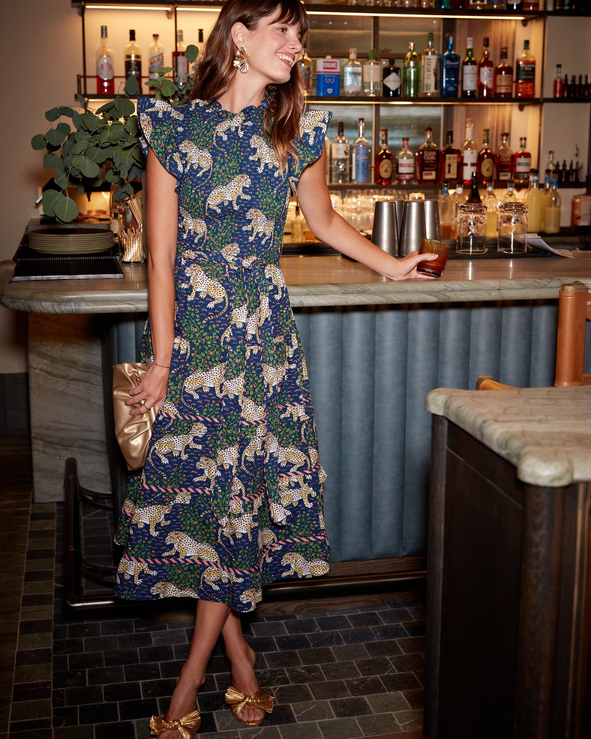 Bagheera - Ready To Ruffle Dress - Navy