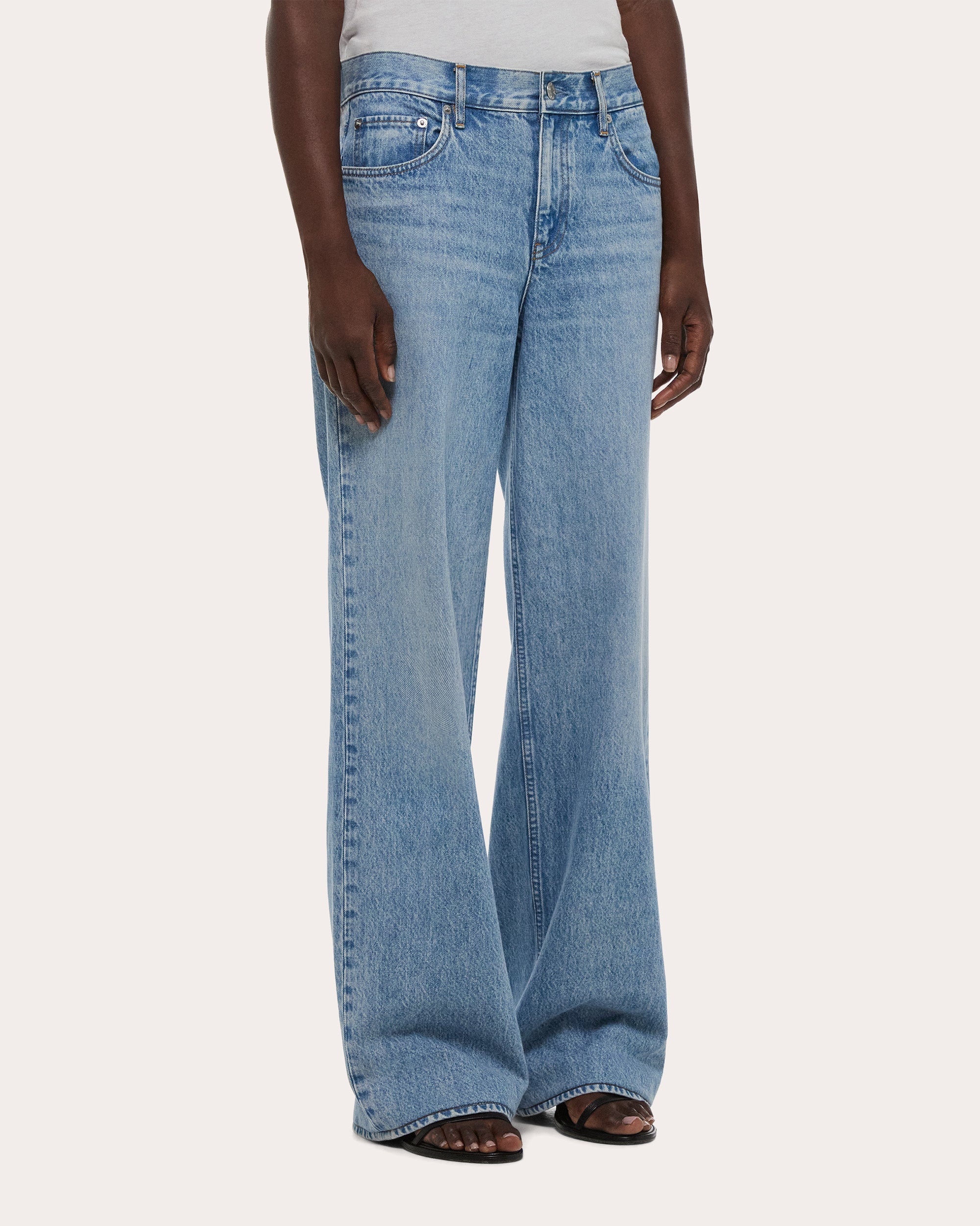 Vintage Wash Straight Wardrobe Jeans