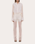 Sheer Voile Bootcut Trousers