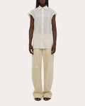 Organic Cotton Sleeveless Work Shirt