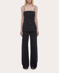 Minimal Topstitched Slip Bustier Top