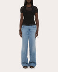 Sheer Mesh Layered Baby Tee