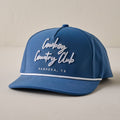 Cursive Roped Navy Hat