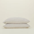 Simple Linen Pillowcases, Set of 2 - Light Grey