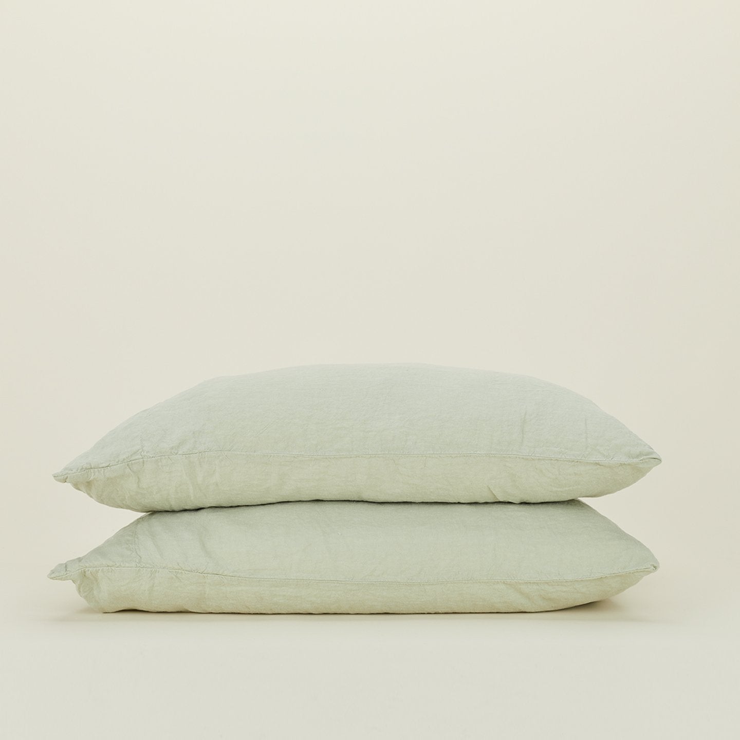 Simple Linen Pillowcases, Set of 2 - Sage