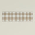 Simple Plaid Runner - Ivory/Flax