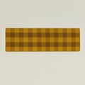 Simple Plaid Runner - Mustard/Bronze