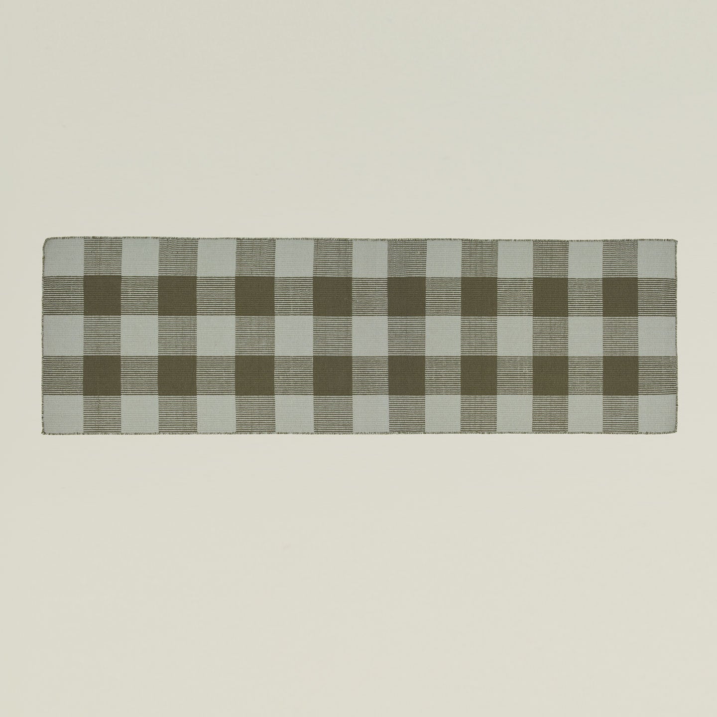 Simple Plaid Runner - Sage/Olive