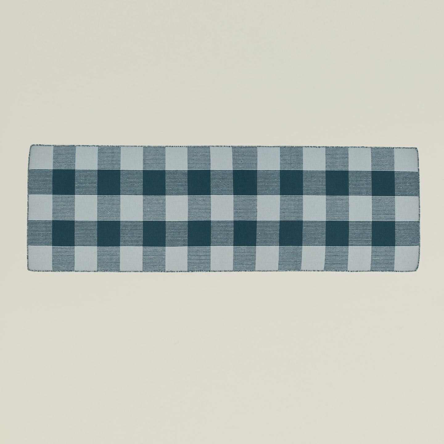 Simple Plaid Runner - Sky/Peacock