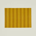 Essential Striped Placemat, Set of 4 - Mustard/Bronze