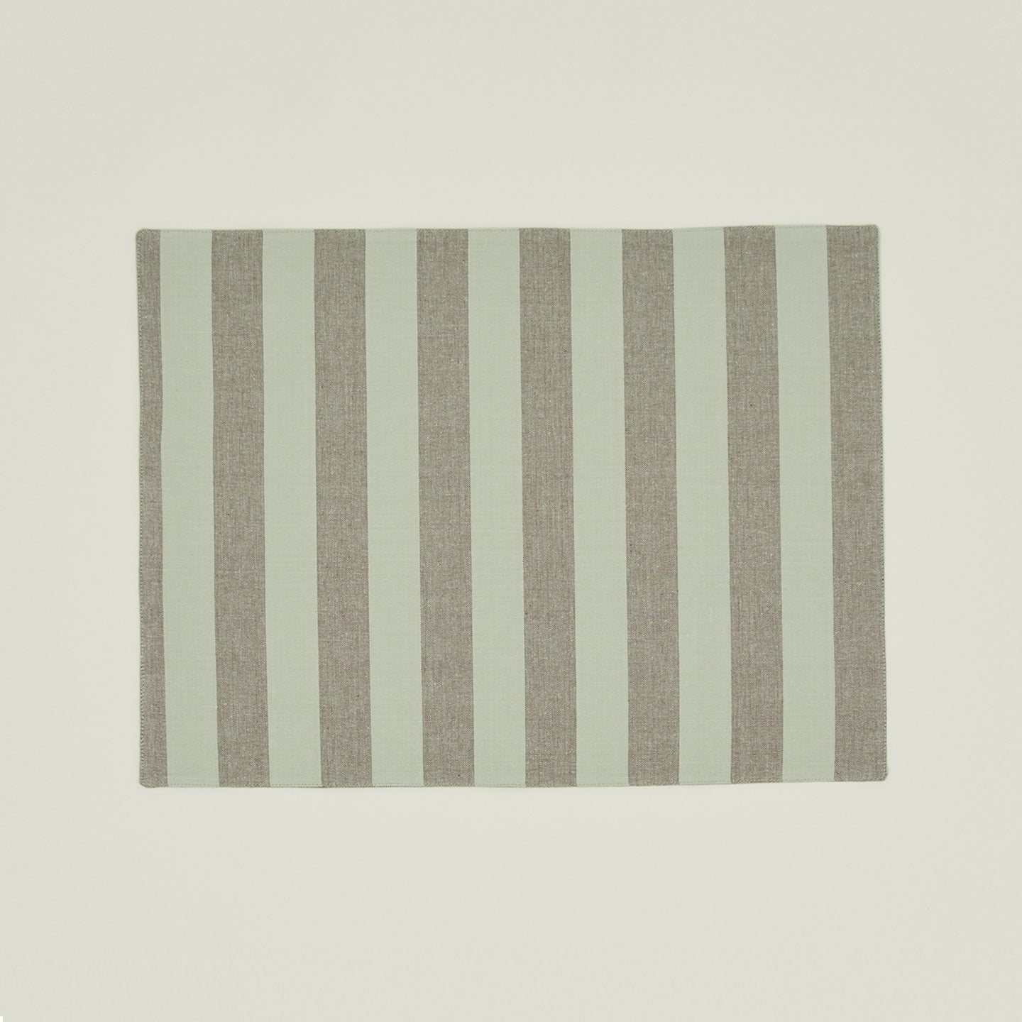 Essential Striped Placemat, Set of 4 - Sage/Olive