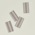 Essential Striped Dinner Napkin, Set of 4 - Light Grey/Dark Grey