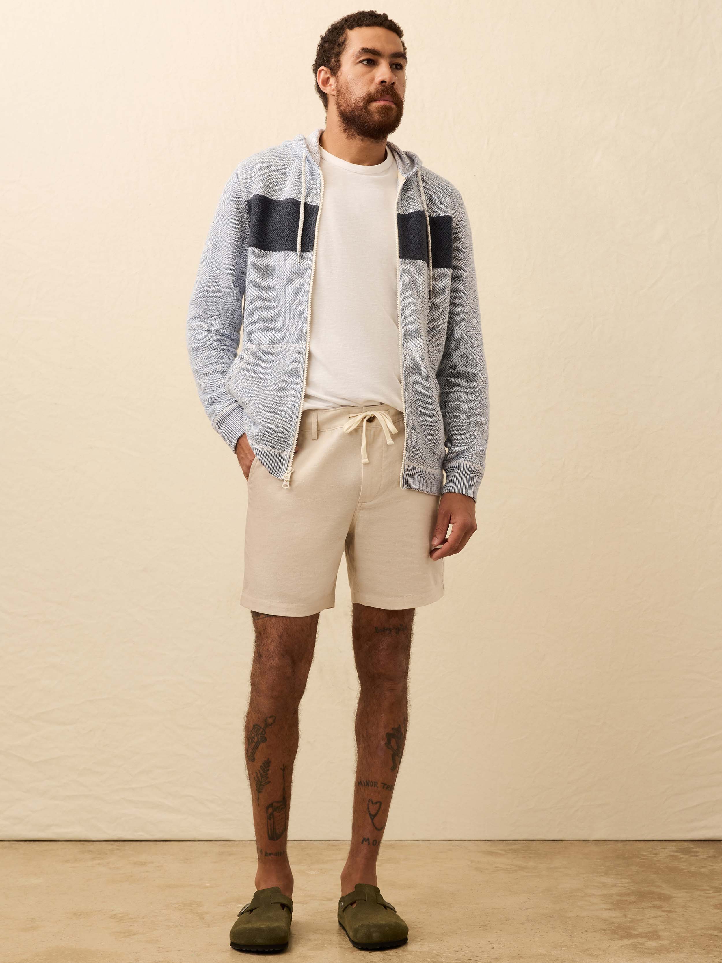 Movement Linen Drawstring Short - Dorset Sand