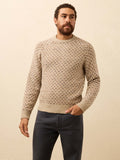 Donegal Crewneck Sweater - Oat Birdseye Marl