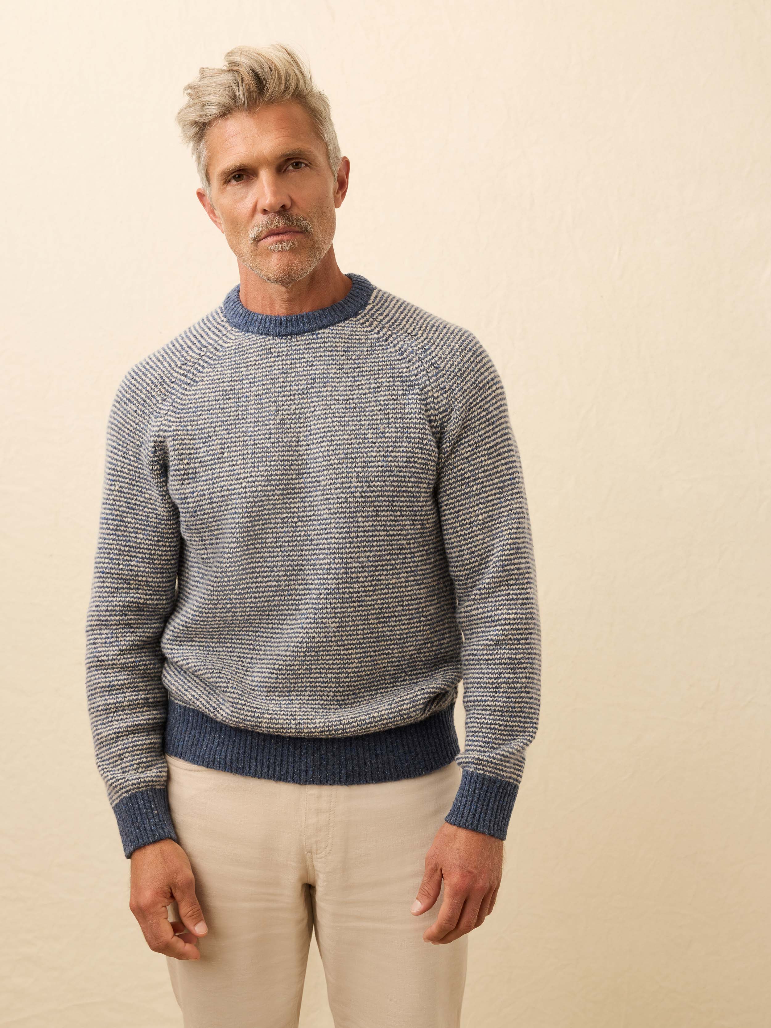 Donegal Crewneck Sweater - Sea Feeder Marl
