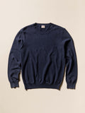 Light Weight Cotton Crewneck - Ravine Navy