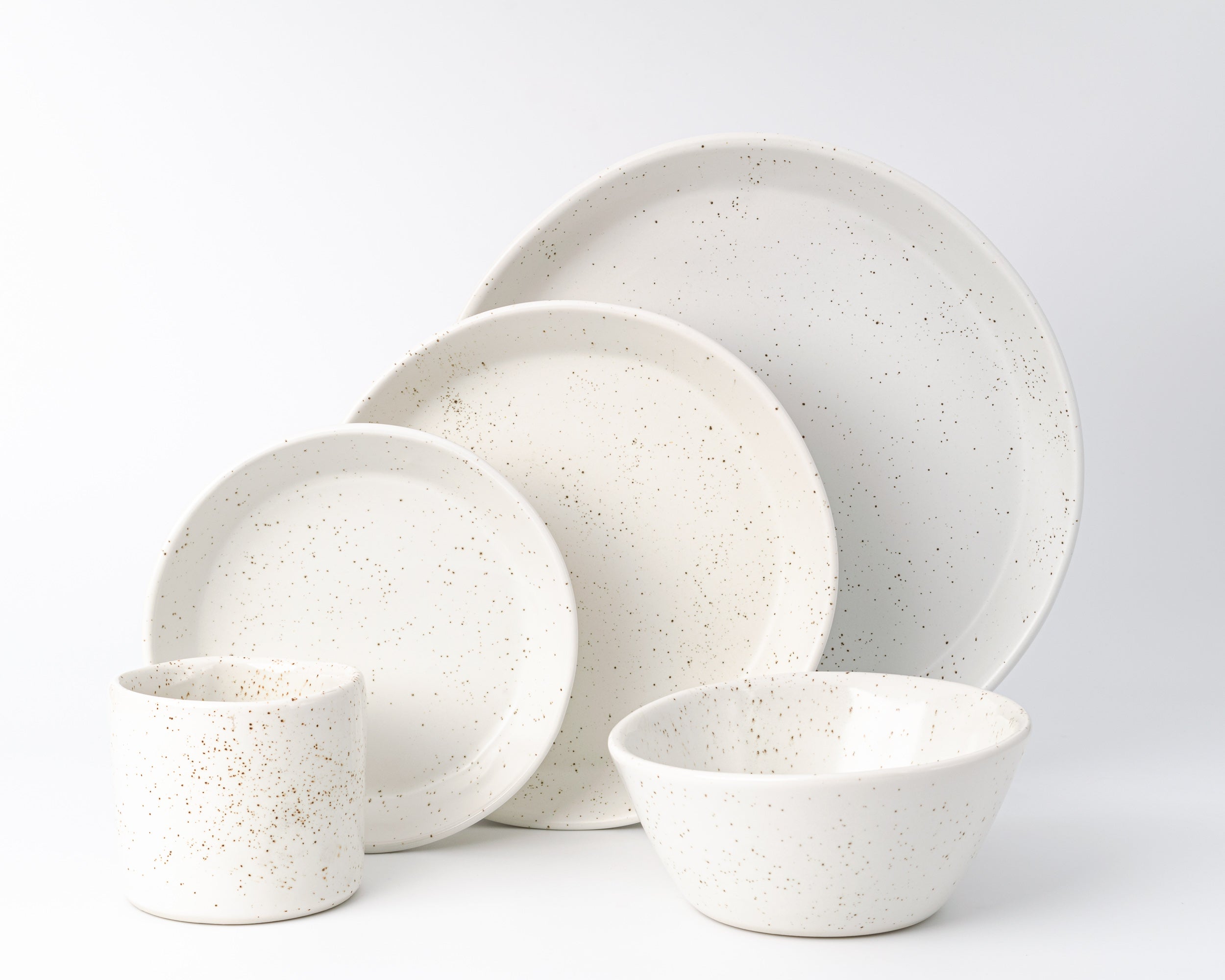 5 Piece Skali Coupe Dinner Setting