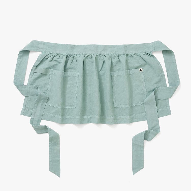 Eggshell Blue Half Pinafore Apron