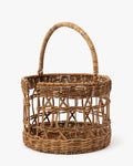 Hand-Woven Wicker Plate Basket