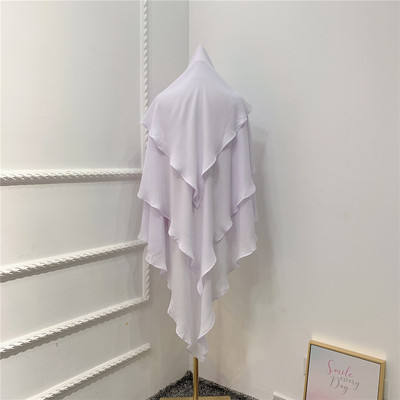 Three Layer Chiffon Khimar