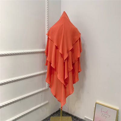 Three Layer Chiffon Khimar