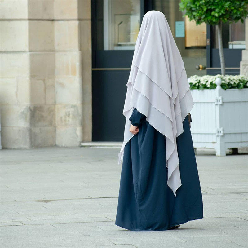 Three Layer Chiffon Khimar