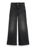 Girls' Core The Wave Wide Leg Jeans - Black Night