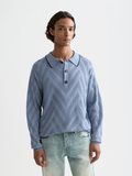 Structure Long Sleeve Polo